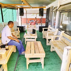 Outdoor dining area