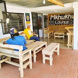 Outside dining area