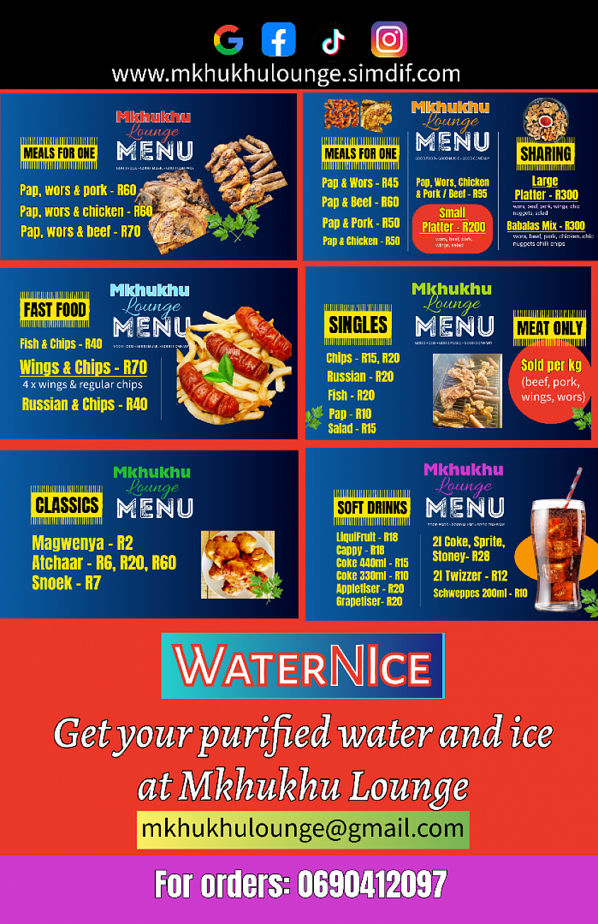 The menu